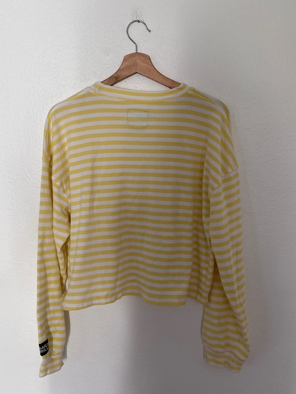 Daily Drills Striped Cotton Long Sleeve | Lemonade - Picture 3 of 5